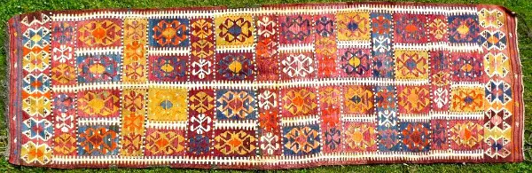 Orientteppich Sammlerteppich Kazak Kelim 19. Jh. T012