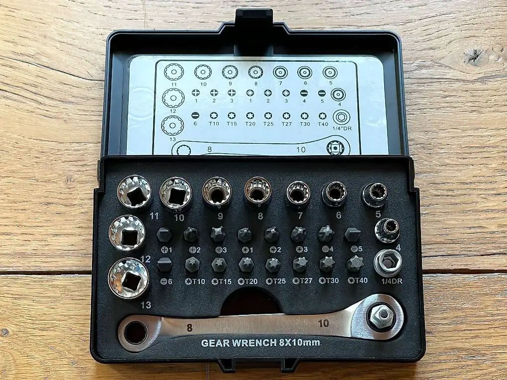 Mini-Ratschenschlüsselset von Toolcraft