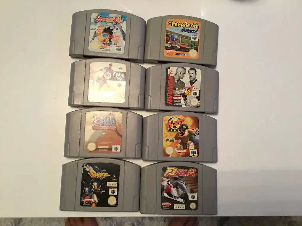 nintendo 64 acht verschiedene spiele