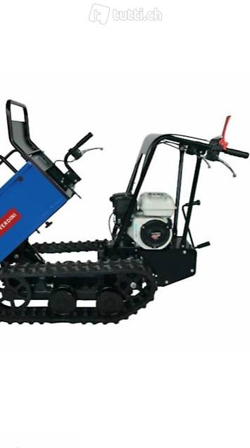 Motocarriola con ribaltabile manuale.