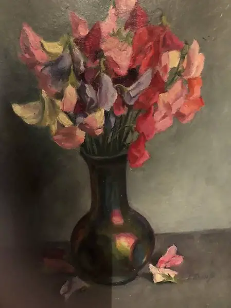 Gämelde Bild Mit Schöne Blumen Fr140