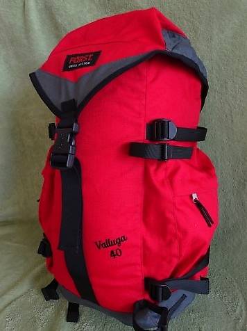 Trekking-Rucksack VALLUGA 40 rot, FÜRST Swiss System