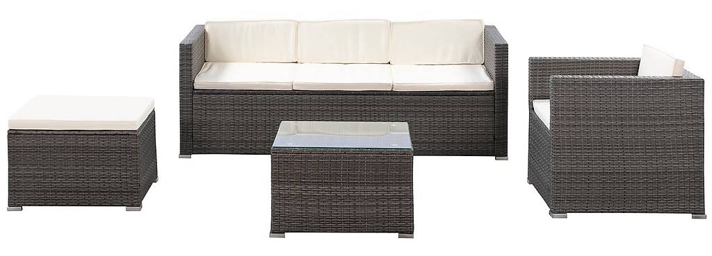  Gartenset SALERNO grau