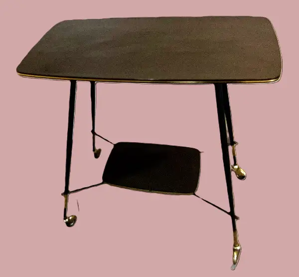 Möbel Tisch Servierboy Servierwagen, Vintage, Holz, Metall