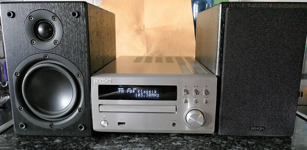 denon rcd-m39dab/fm mikro-hifi stereo usb, aux, cd receiver