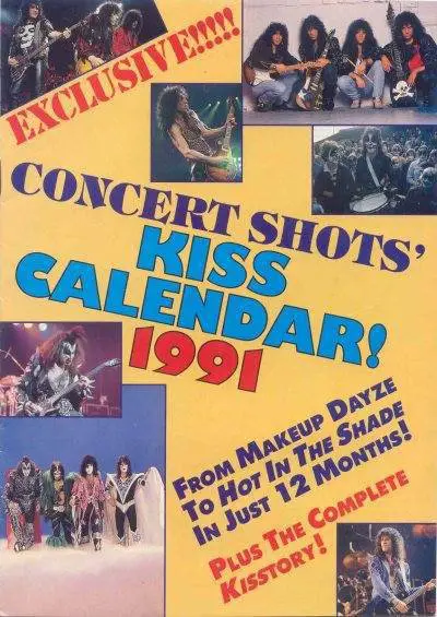 Calendrier : KISS CALENDAR 1991