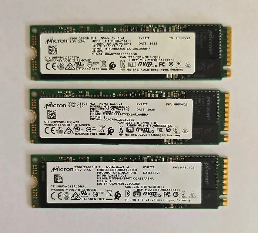 SSD Festplatte Micron NVMe 256GB N2