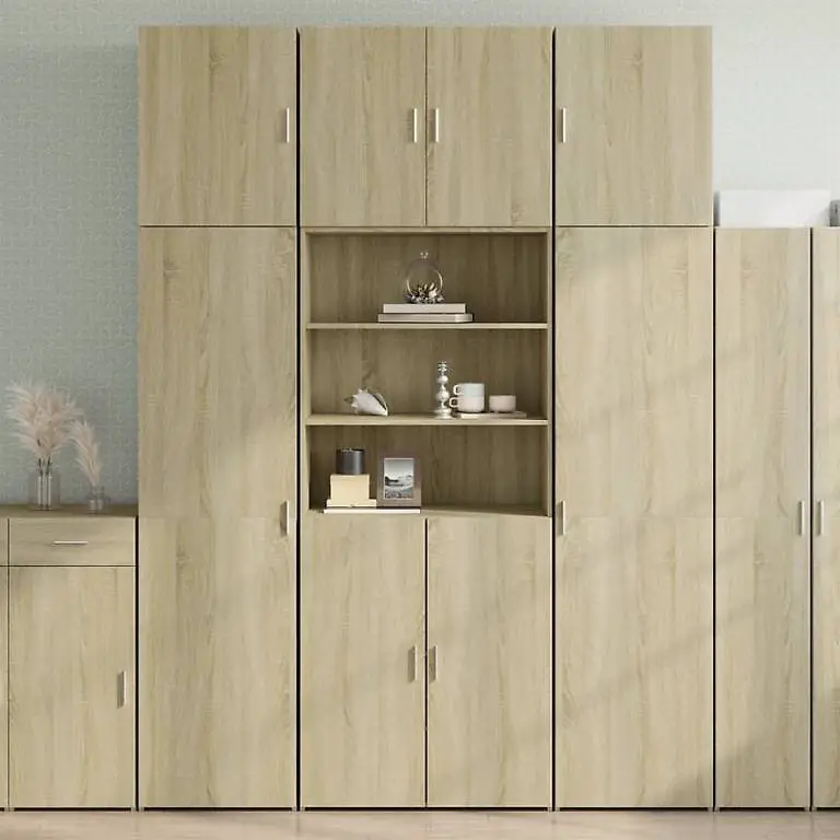 Highboard Sonoma-Eiche 80x42,5x249 cm Holzwerkstoff
