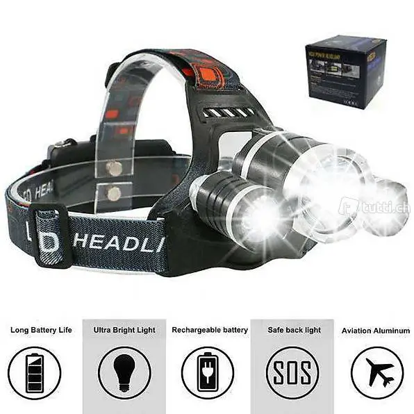  LED Schein werfer Kopflampe Stirnlampe T6 Q5 LED Scheinwerfe