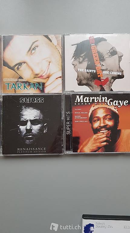 CDs marvin gaye, stress, u2, tarkan