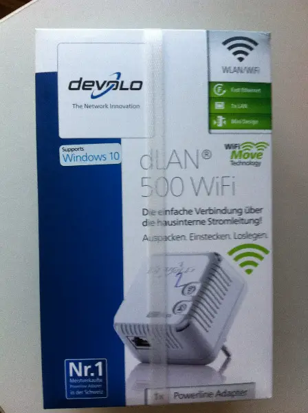 devolo dlan 500 wifi / windows 10 (neu)