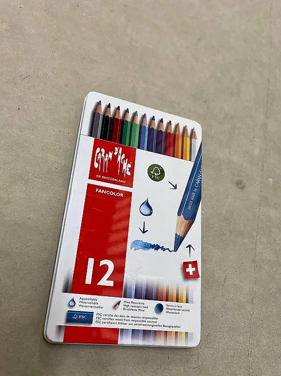 Caran d"Ache Fancolor - Mehrfarbig, 12