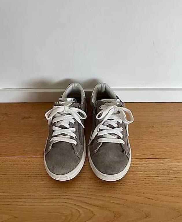 Halbschuh Leder in grau von Vado Gr. 34