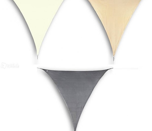  Sonnensegel Dreieck 4x4x4m, 3 Farben