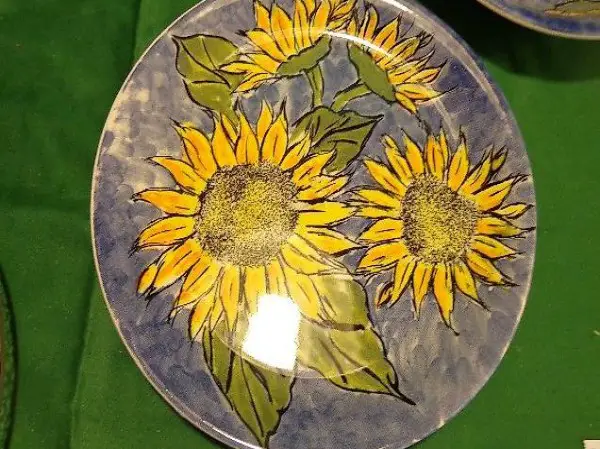 SONNENBLUME TELLER , 100% TOP ZUSTAND