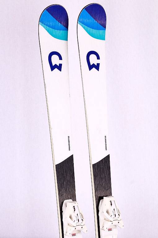 Ski GRENZWERTIG GIANT, white/blue, grip walk + Tyroli 164 cm