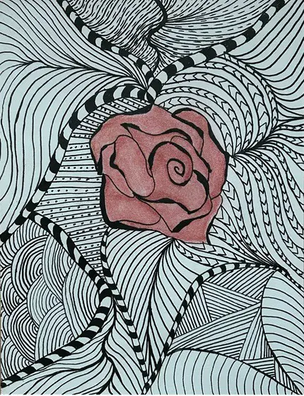 Selbst gemalt Meine Rosalia