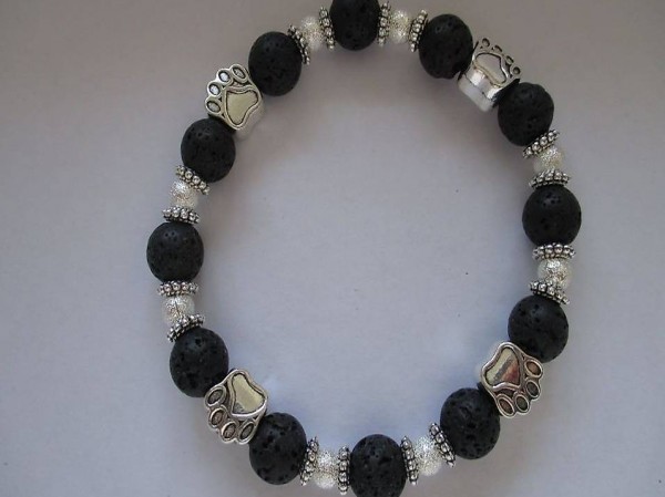 LAVASTEIN "PFÖTLI" ELASTARMBAND 19-22CM NEU