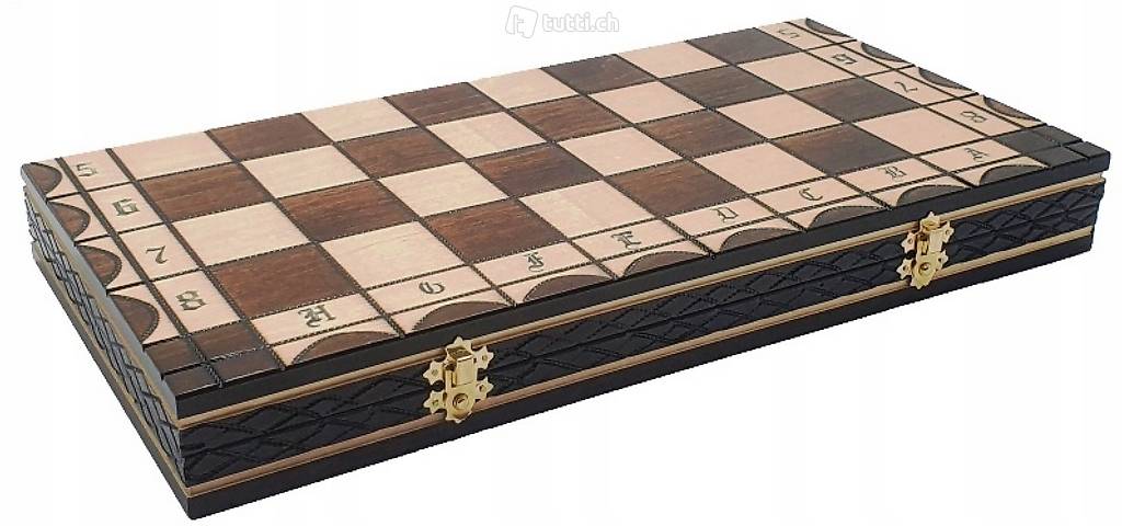  Schachbrett Urans Schachspiel neu aus Holz