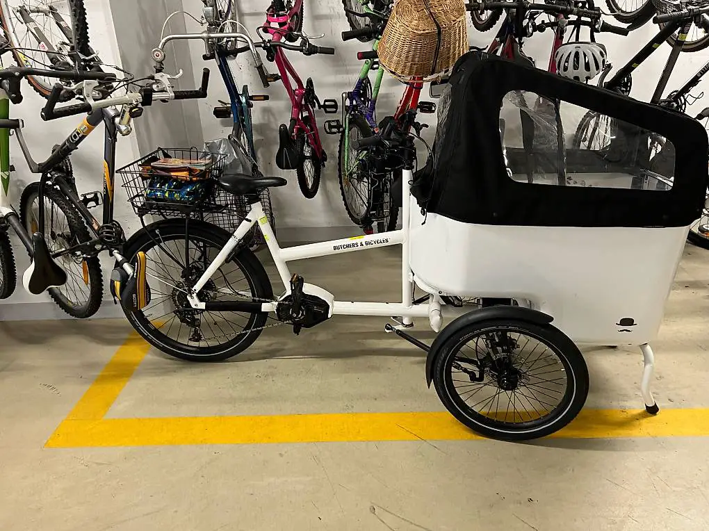 Elektrisches Lastenrad Butchers, Kinder-Transport, 3 Sitze