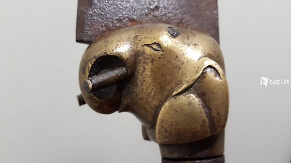  Antikes Axt-Messer - Bhuj, Elefanten-Messer - Indien