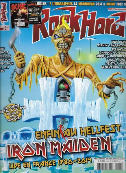MAGAZINE IRON MAIDEN On Cover : Rock Hard N 138