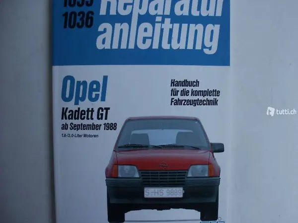 Reparatur Handbuch Opel Kadett GT