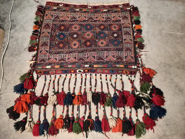 Djajim; Kurdenbehang mit Zotteln; antik, handgemacht