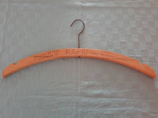  Kleiderbügel Holz RAPID Holeestrasse Chem. Kleideranstalt