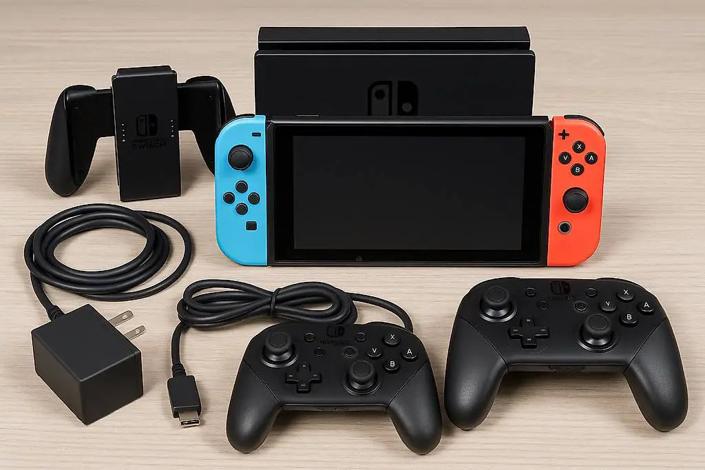 Nintendo Switch wie NEU + 2 Pro kontroller