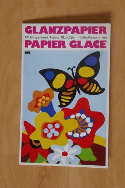Glanzpapier (18,5x29 cm; gummiert; 6 Bogen)