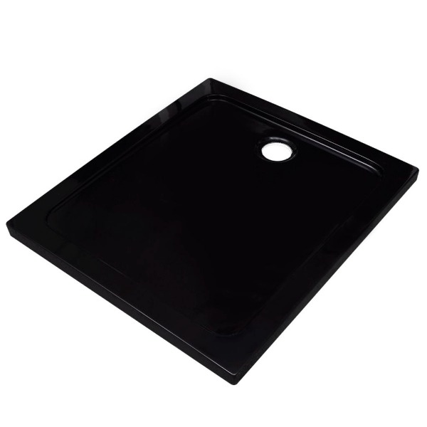  Duschtasse ABS Rechteckig Schwarz 80×90 cm
