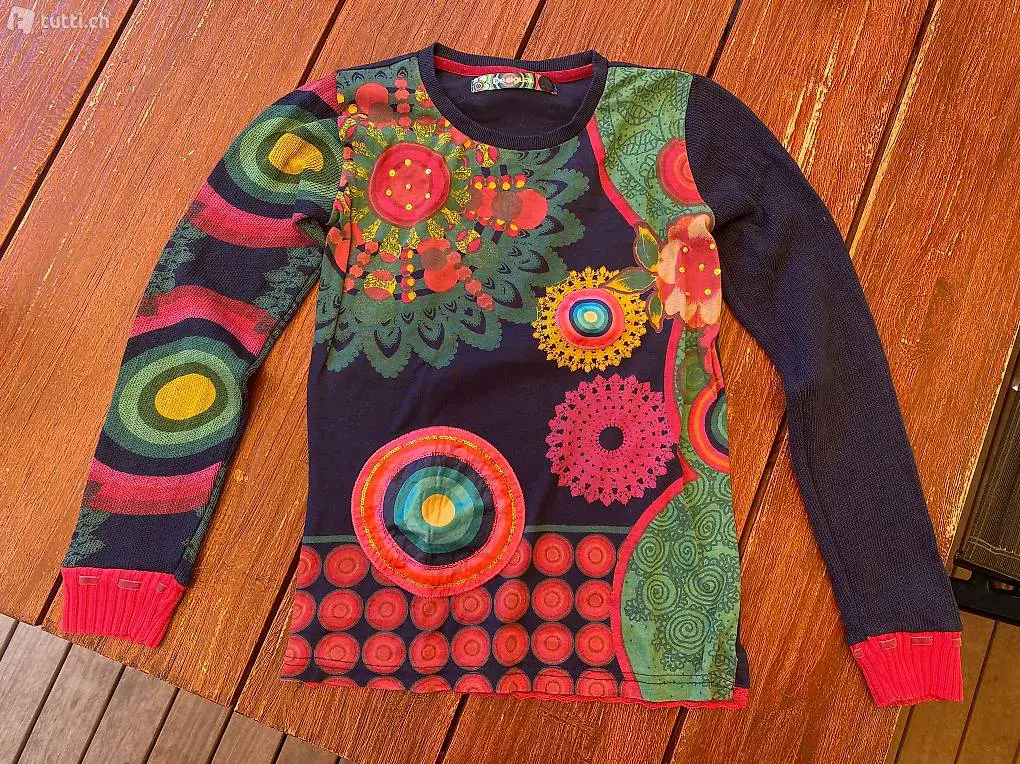 Desigual Pullover mit Strick, 11-12 Jahre