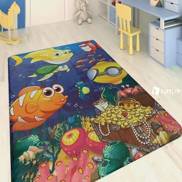  bunte Kinderteppich NEU