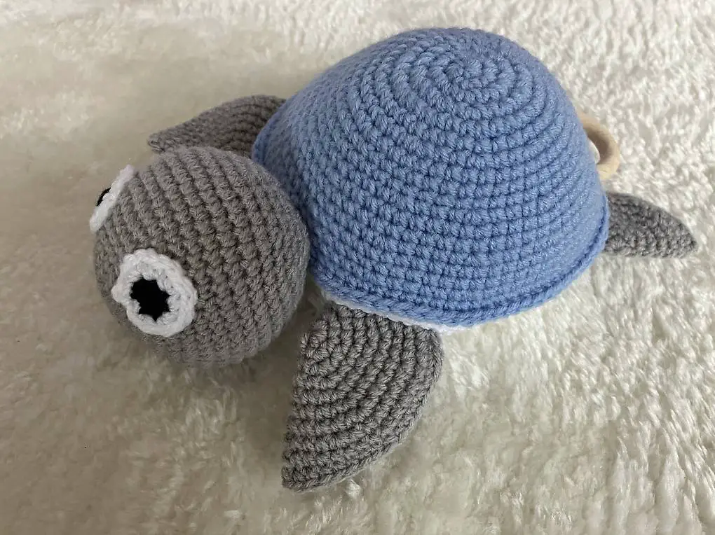 Spieluhr Schildkröte hellblau