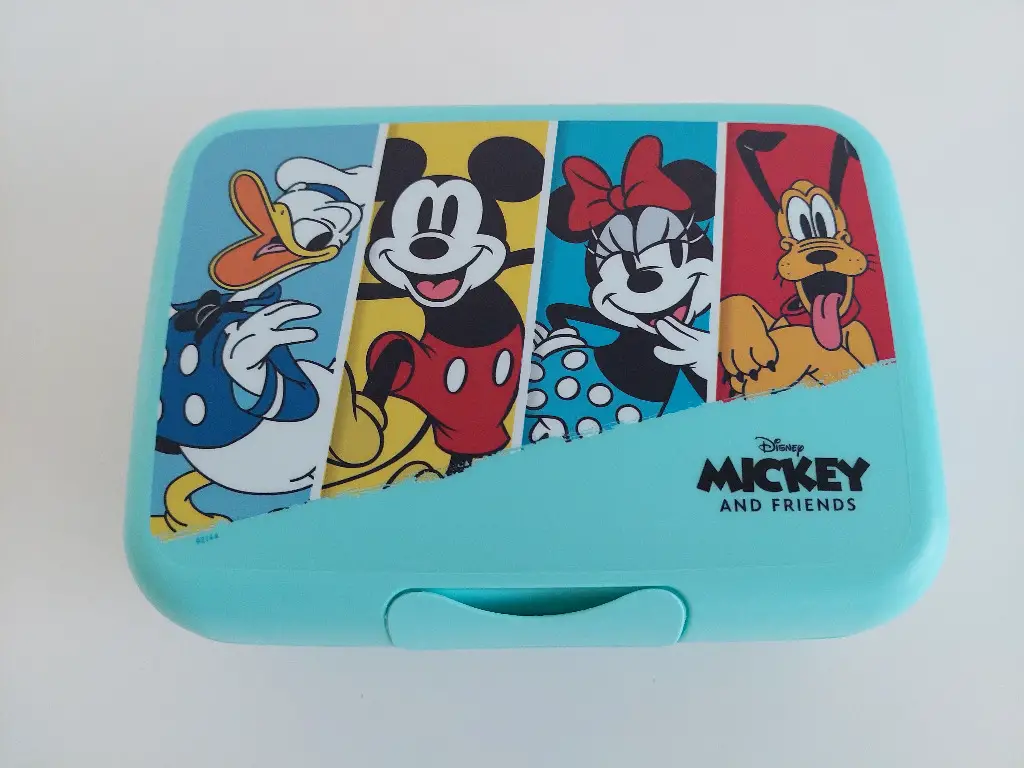 Lunchbox/Pausenbox MICKEY AND FRIENDS inkl. 13 M-Holz-Surli