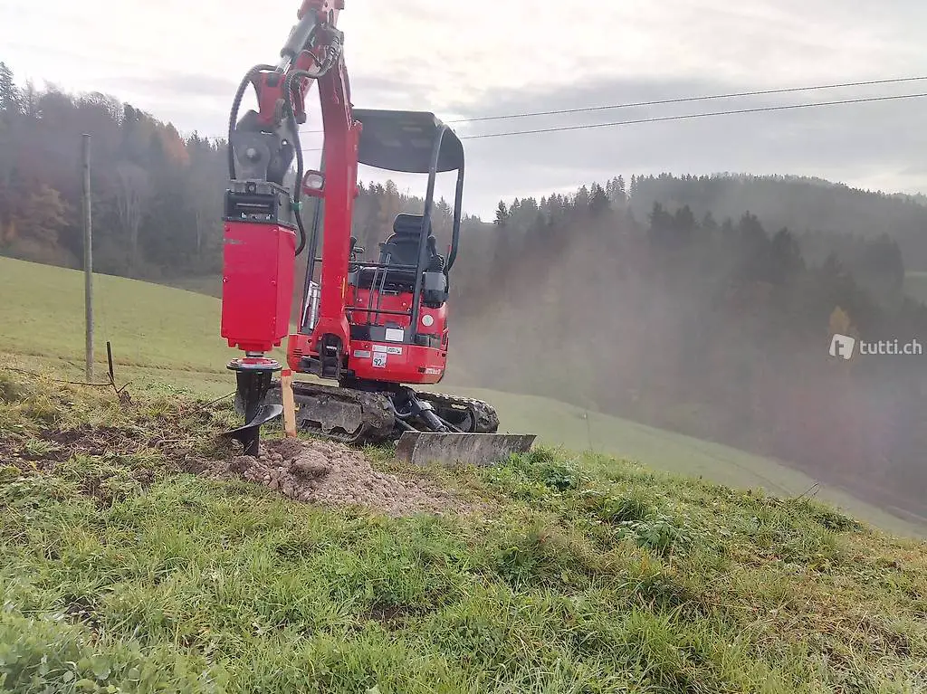  Kegelspalter Inkl. Triebwerk 500 ccm und Erdbohrer Holzspalt