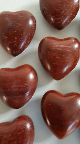 Herzen aus Holz 6.5 cm breit