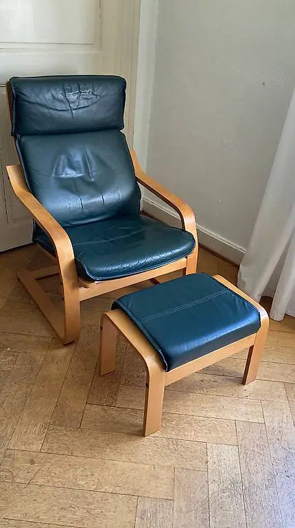 Ikea Fernseh Stuhl mit Fussbank