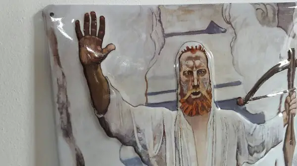 Blechschild. Tell. 29x40cm