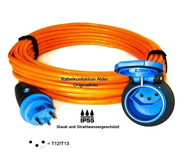  10m PUR Kabel Stromkabel T13/230V/10A 3x1.5mm2 NEU