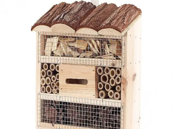  Insektenhotel "Marie", Nisthilfe für Nützlinge, 20 x 20 x 7