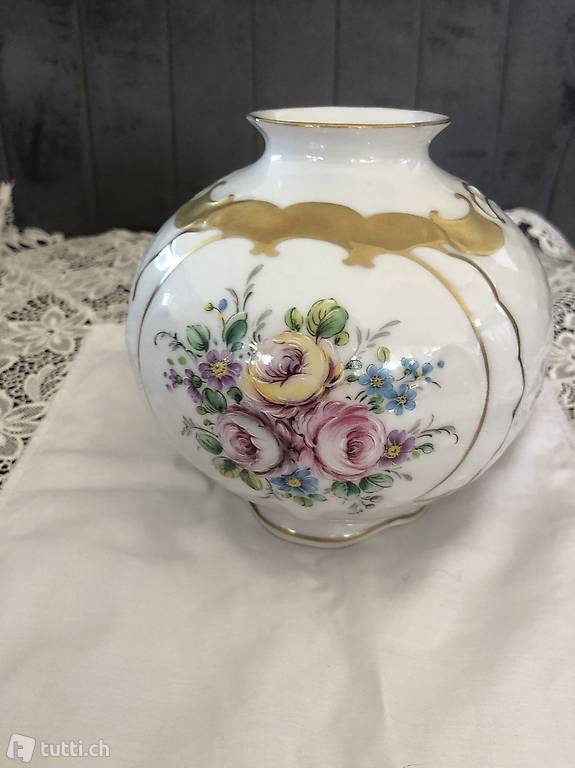 Vase Lindner 14 x 12cm h, Handarbeit