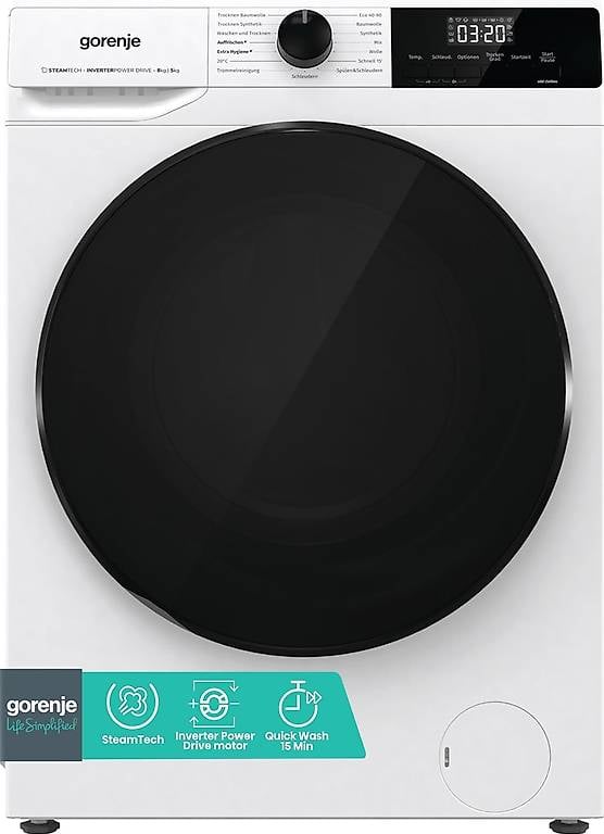 Gorenje WDAM 854 AP Waschtrockner mit Dampffunktion / 8 kg /