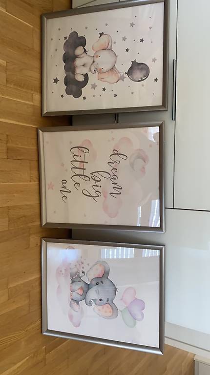 babyzimmer bilder 3 stück