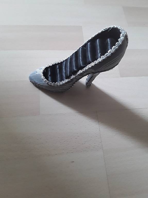 Ringhalter "Pumps" silberfarben