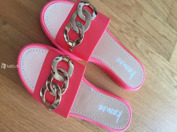 NEU Sandalen Flipflop Kamoa lachs 36