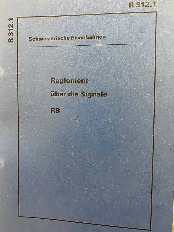 Handbuch über die Signale SBB