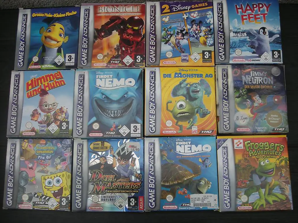 GameboyAdvence und Color Spiele im OVP mit Anleitung