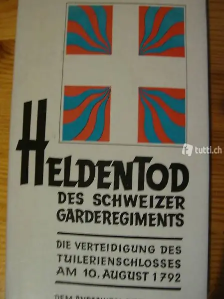 HELDENTOD DES SCHWEIZER GARDEREGIMENTS